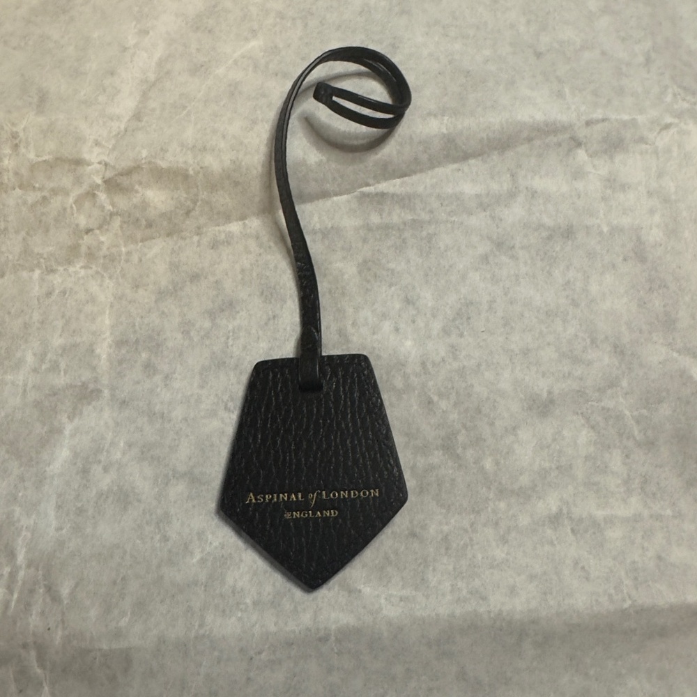 Aspinal Of London Purse Bag Brand Hang Tag Genuine Black Leather SOLD OUT